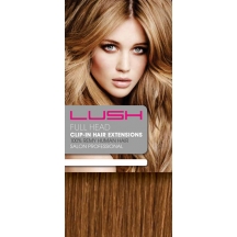 12" Clip In Human Hair Extensions FULL HEAD #30 Light Auburn